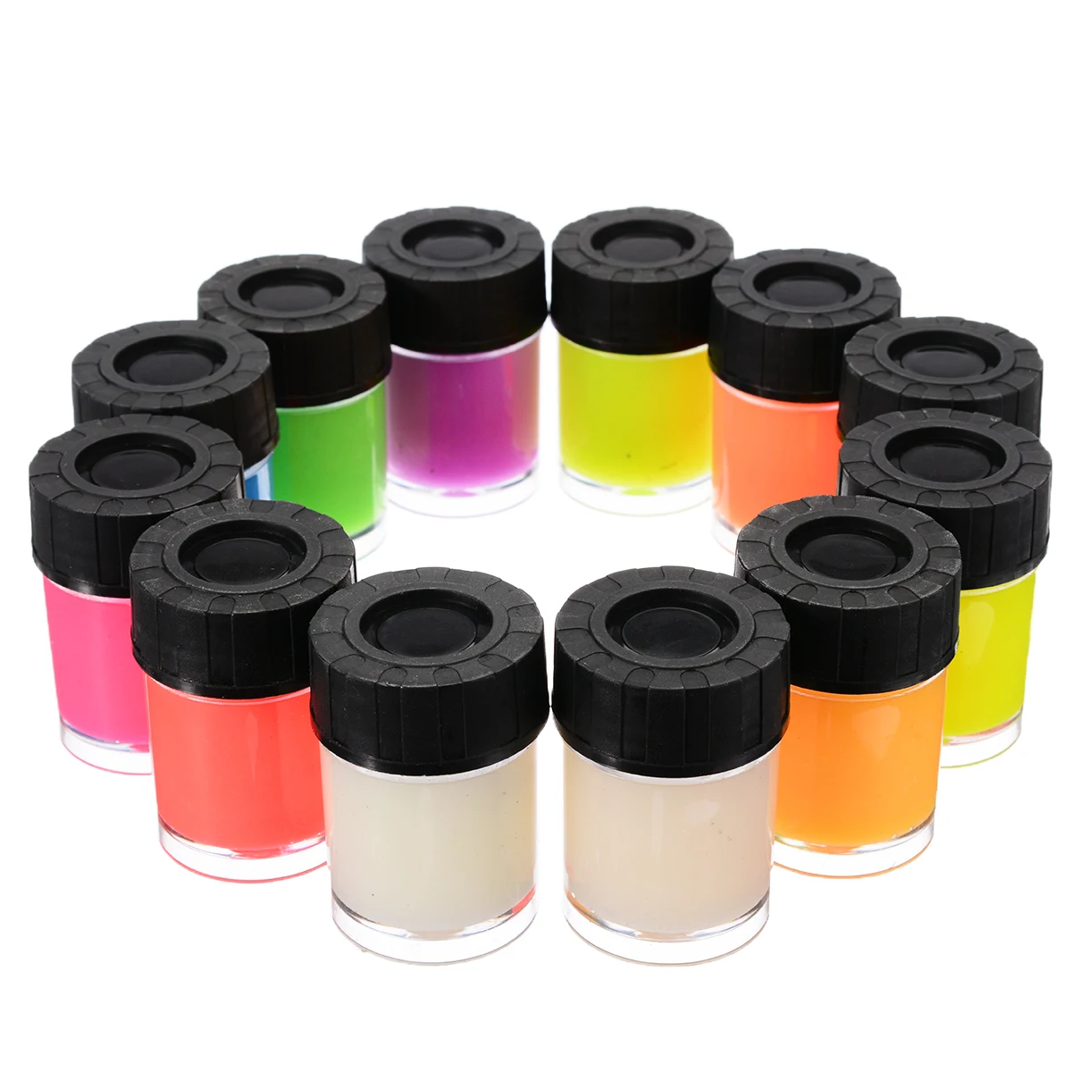 Новинка 12 флаконов флуоресцентная краска неоновый светящийся акриловый