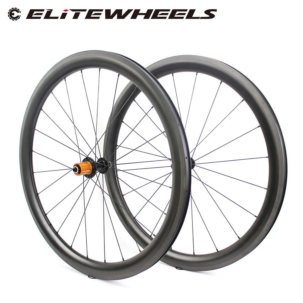 Колеса ELITEWHEELS 700C колеса из углеродного волокна шоссейные велосипедные 27 мм