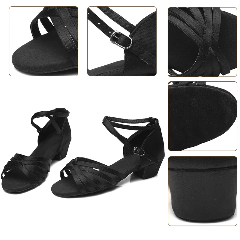 Детская танцевальная обувь Бальные туфли Обувь для джаза Женские танго Мягкая