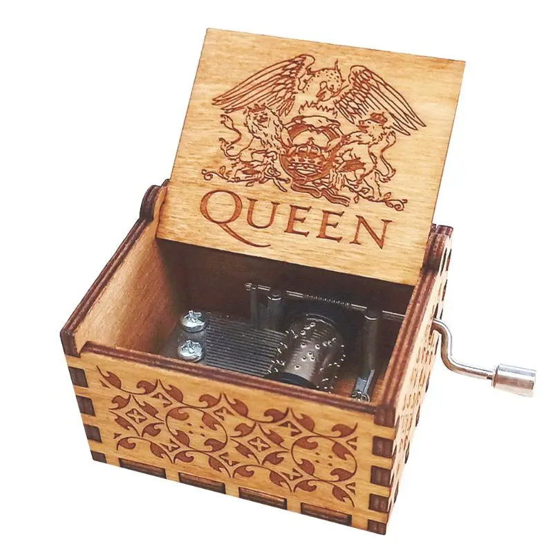 

Music Box Hand Crank Engraved Musical Box Personalizable Gift for Daughter