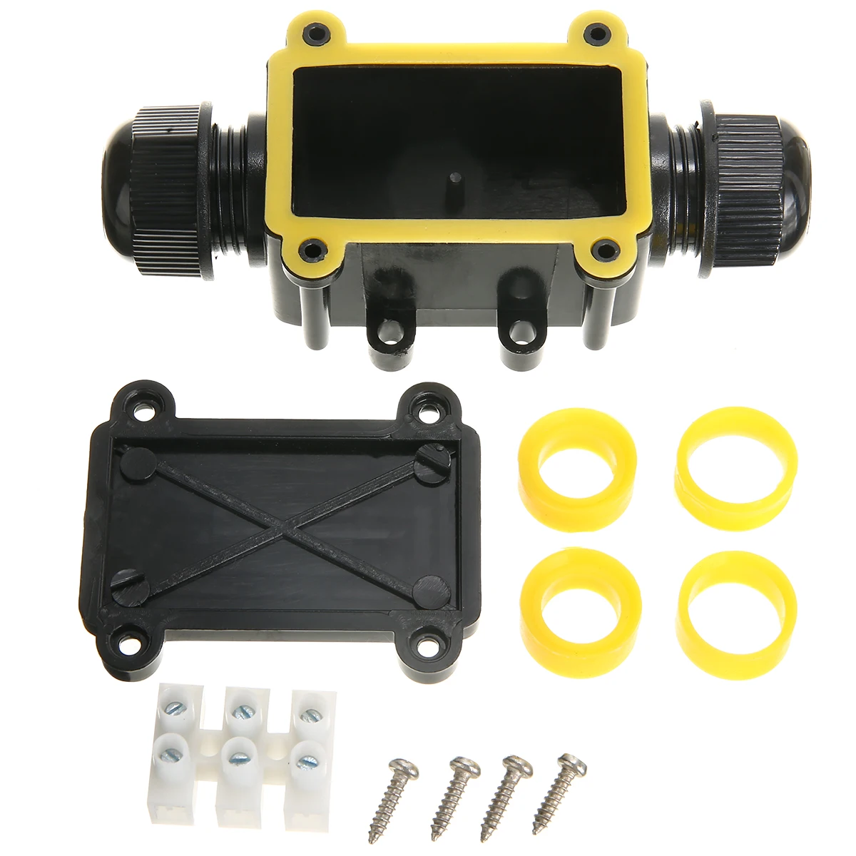 1 шт. черный распределительная коробка 2 Way Водонепроницаемый для распределиления