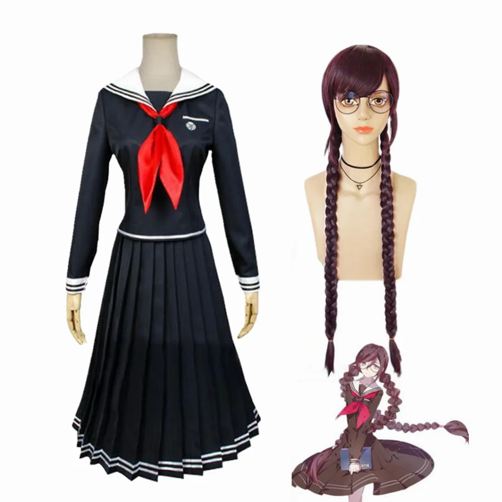 

Anime Danganronpa Toko Fukawa School Uniform Woman Dresses Cosplay Costume