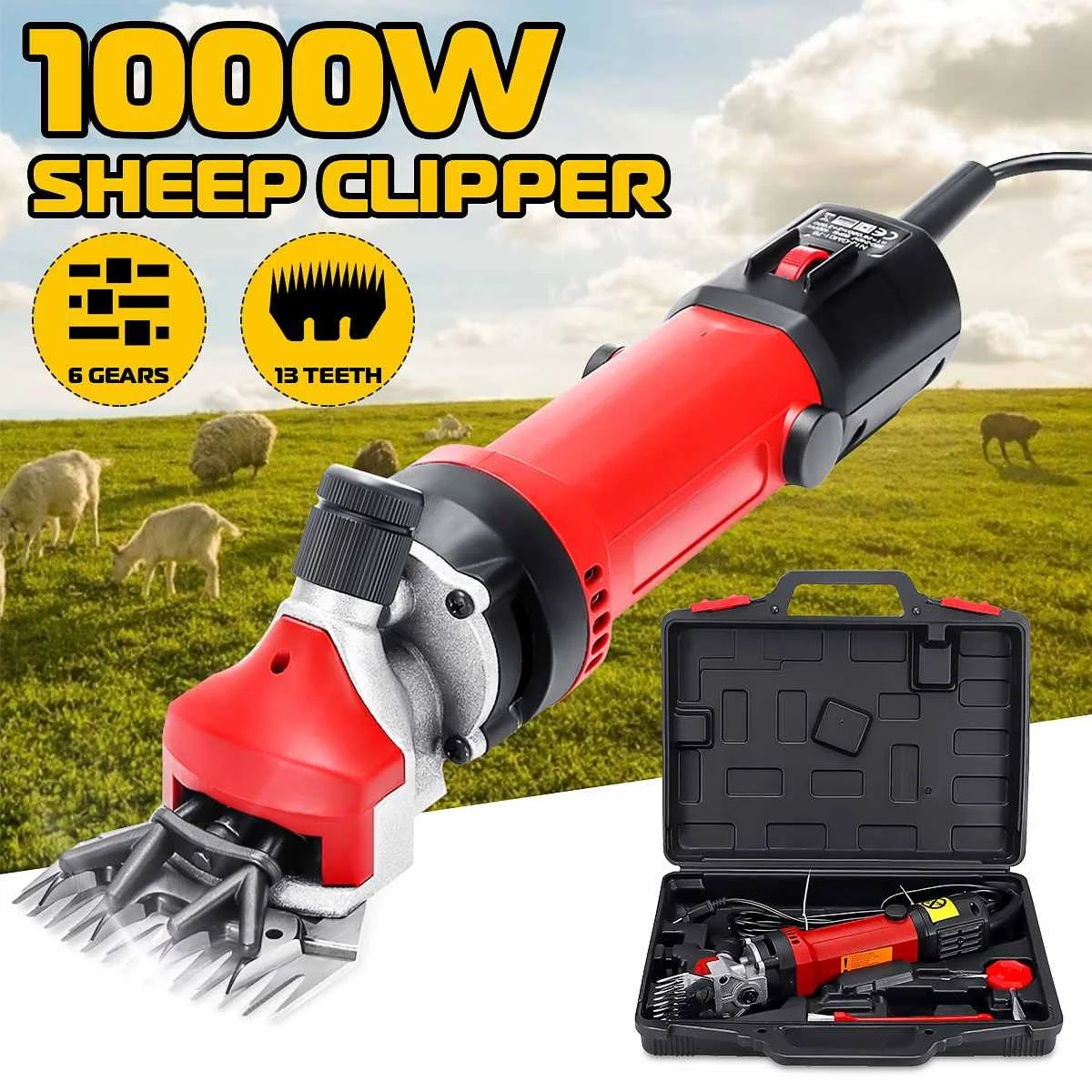 1000W 220V электрические для стрижки овец кусачки для шерсти домашних животных, набор для стрижки шерсти, режущий козий домашних животных, товары для стрижки домашних животных, сельскохозяйственная машина