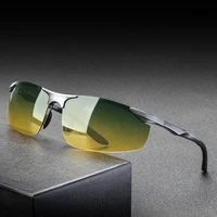 sunglasses aluminum polarized uv400 lens day night driver sun glasses male sports outdoor for men eyewear accessories v8179