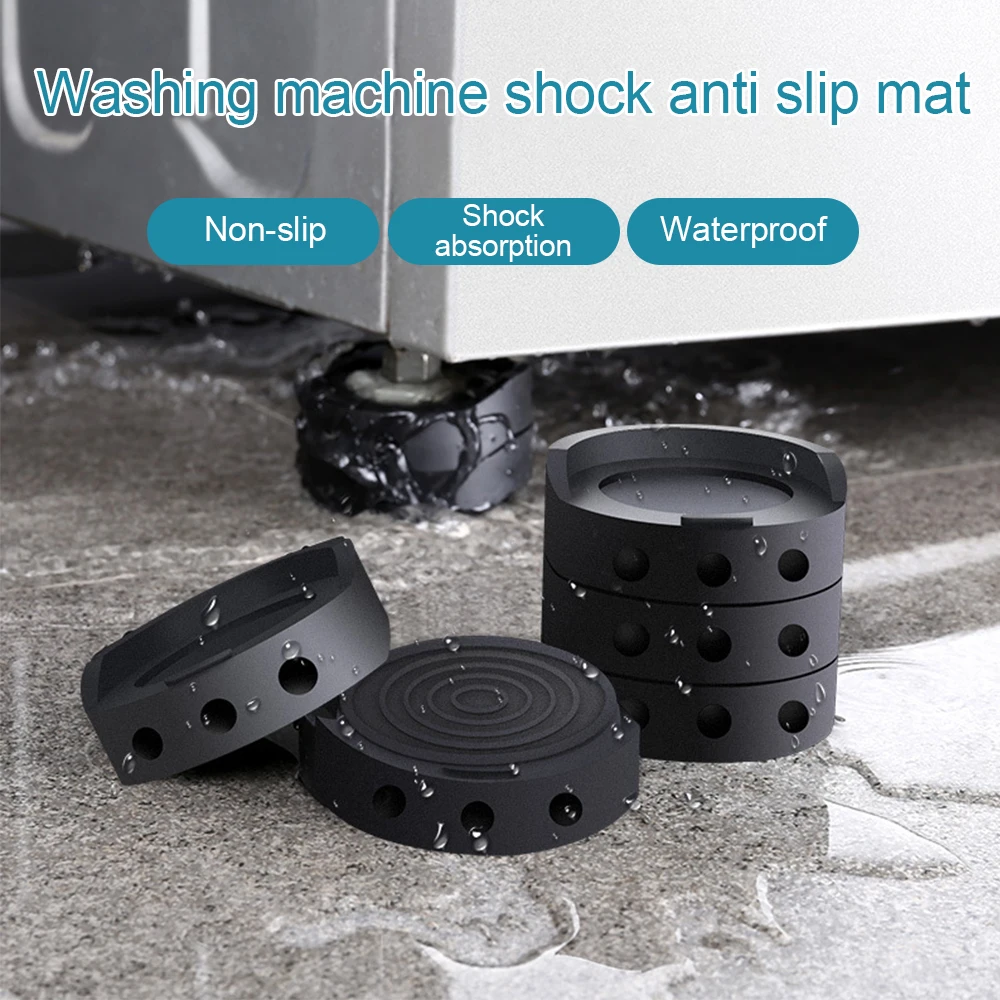 

4Pcs Anti Vibration Feet Pads Washing Machine Rubber Mat Anti-Vibration Pad Dryer Universal Fixed Non-Slip Pad