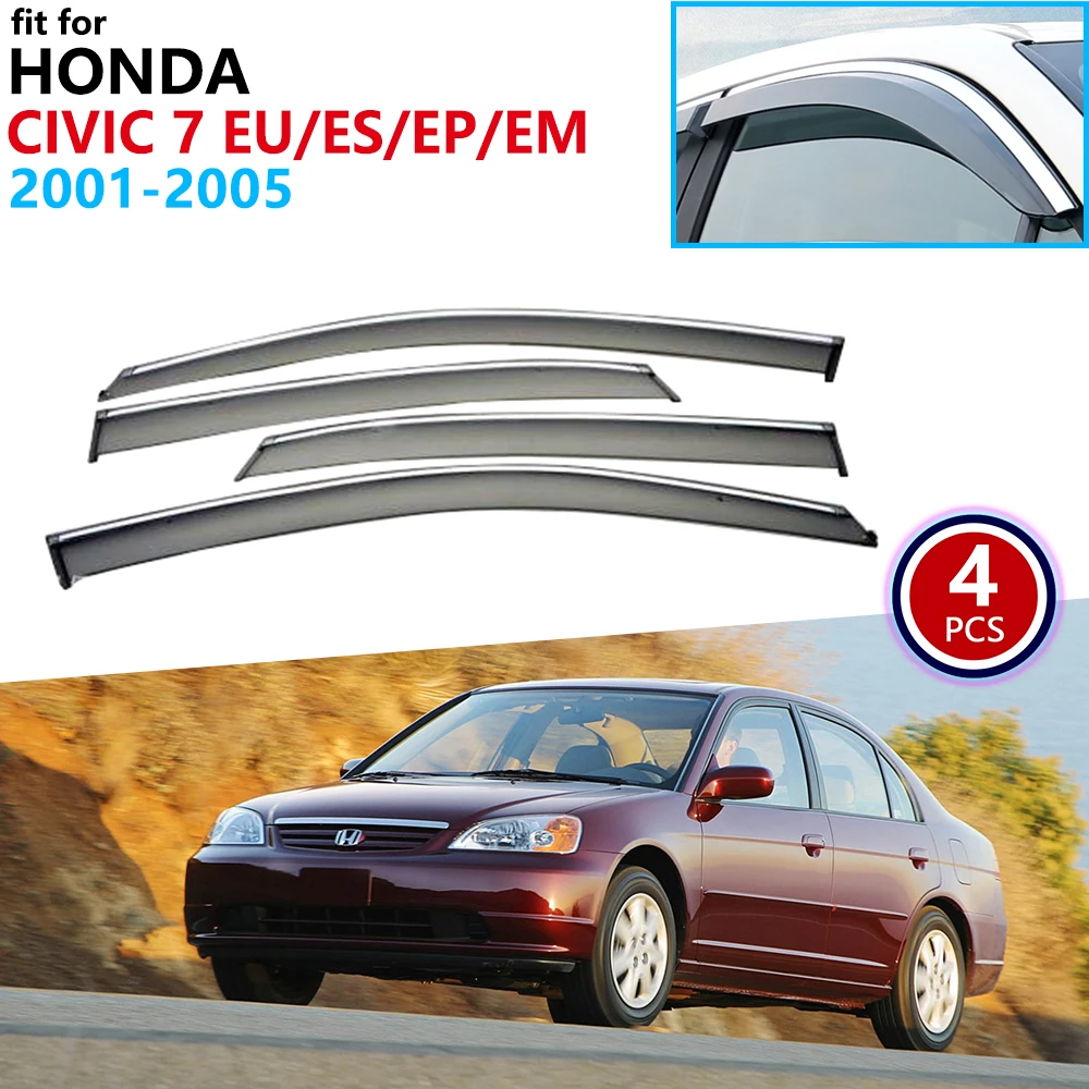 Для Honda Civic 7 EU ES EP EM 2001 2002 2003 2004 2005 оконный козырек вентиляционные навесы защита от