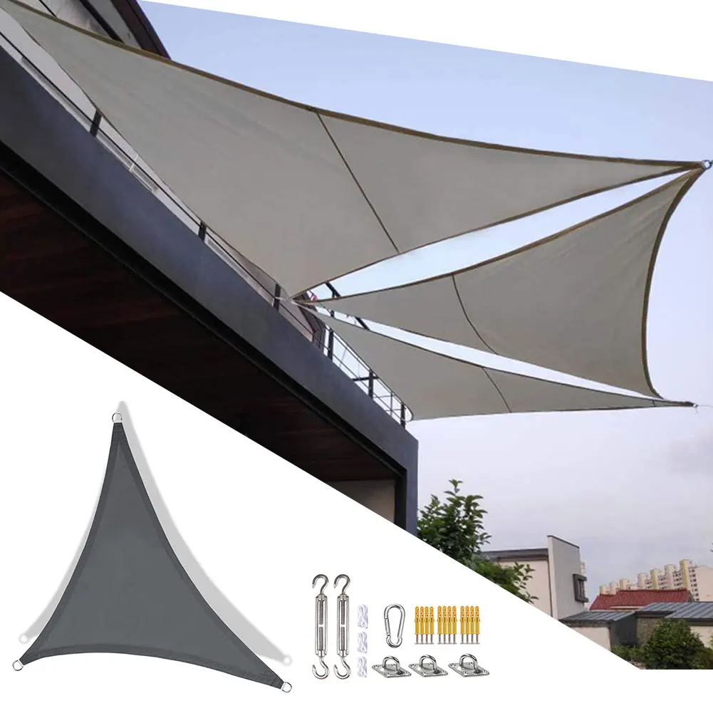 

Sunshade Sail Waterproof Sun Shade Sail Triangle For Garden Patio Outdoor Awings Canopy Pool Awning Camping Sun Shelter Tent
