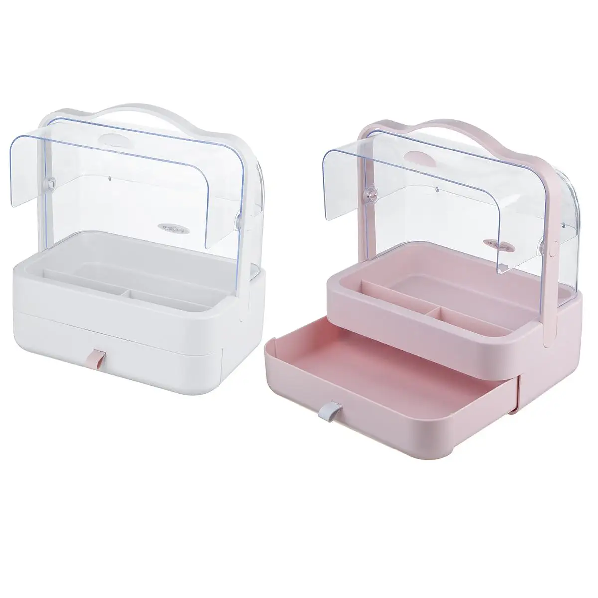 

Women Bathroom Cosmetics Storage Box Waterproof Dustproof Bathroom Large Makeup Organizer Skin Care Jewelry Storage Drawer