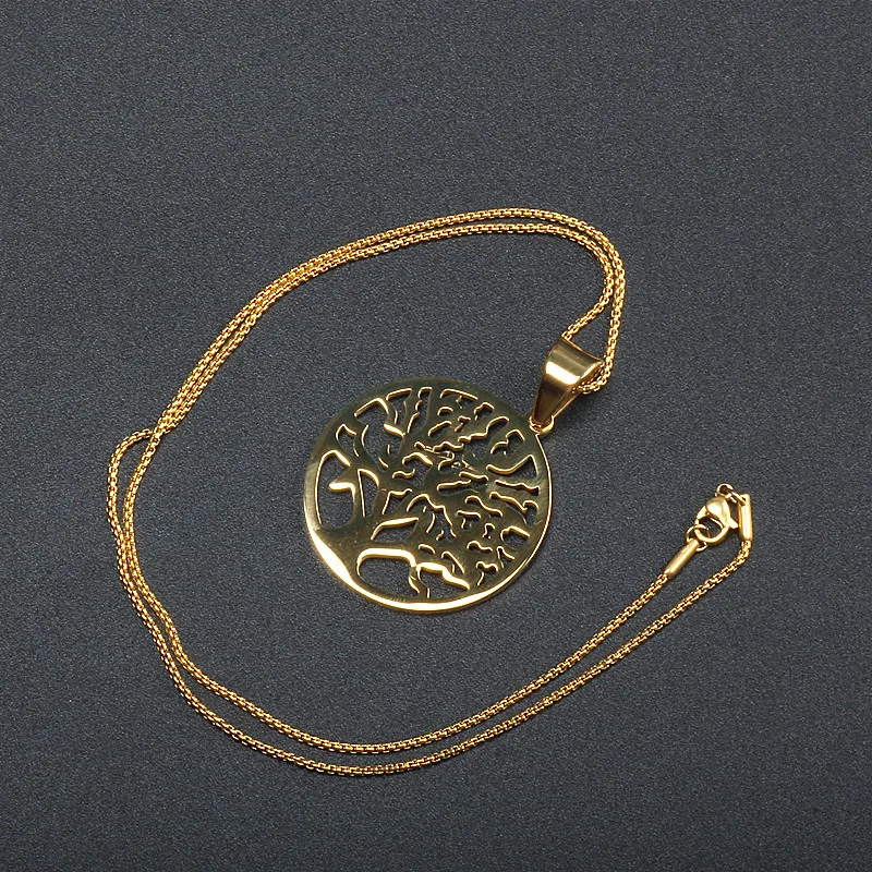 Женское Ожерелье из нержавеющей стали с кулоном Древо жизни|Подвески| |