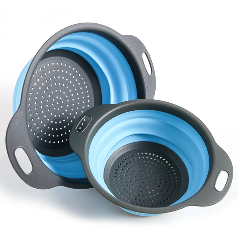 1 шт. складной фильтр Дуршлаг Корзина Для Мытья фруктов и овощей силиконовая