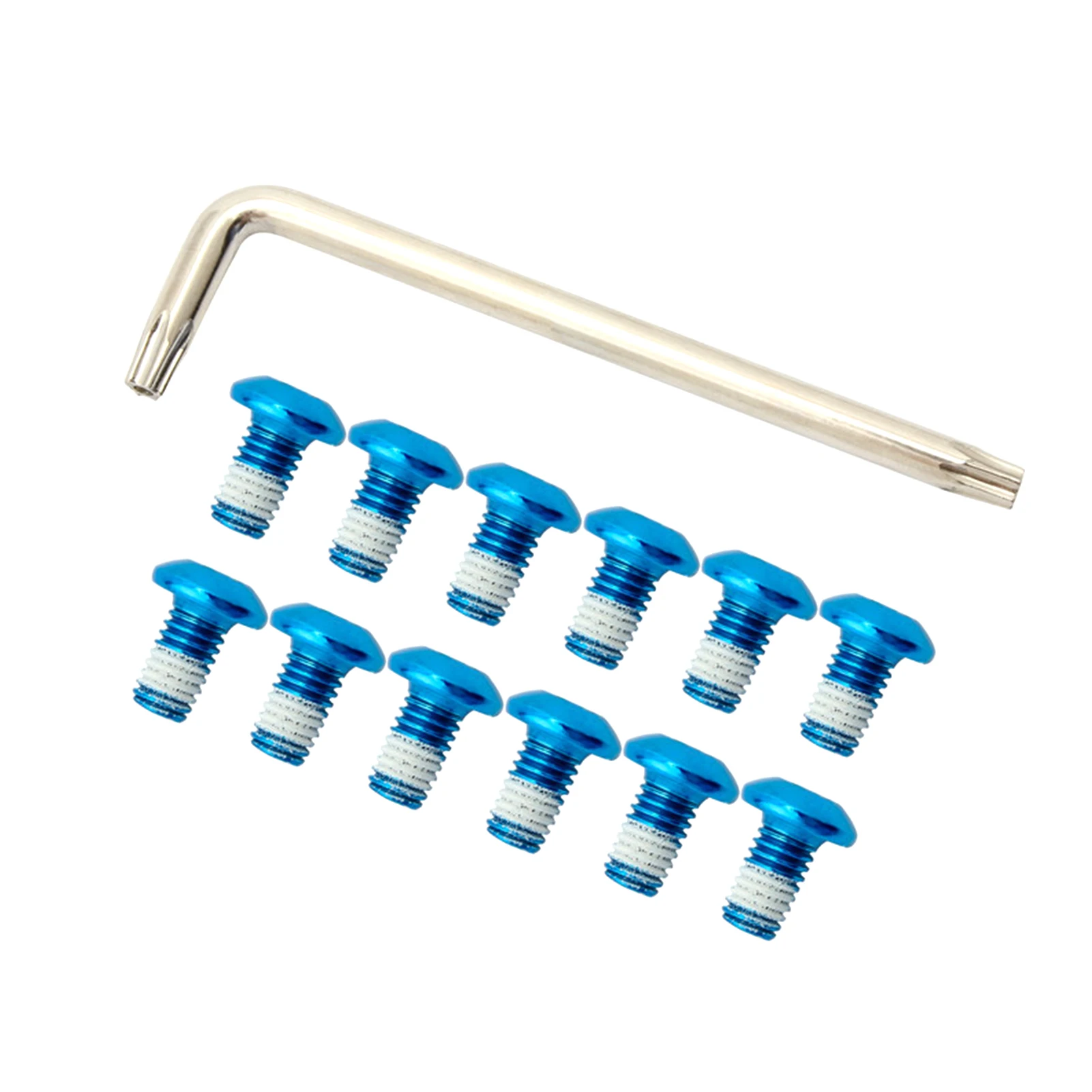 

12pcs Steel Universal Mountain Road Bike Disc Screws Fixing Heavy Duty Easy Install Replacement With Wrench Wear Resistance