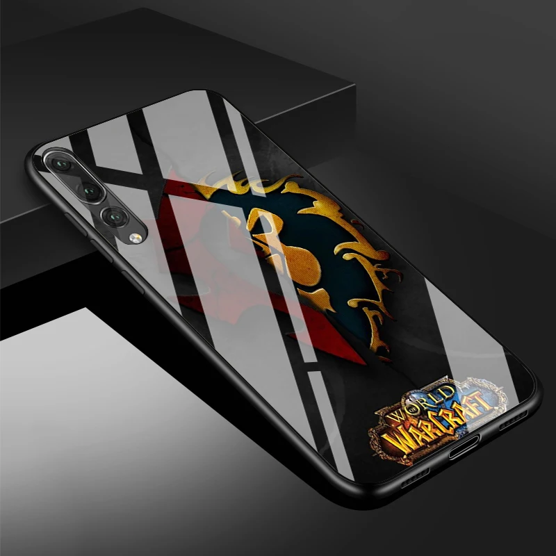 Wows логотип World Of Warcrafts закаленное стекло чехол для телефона huawei P20 P30 lite P20 P30 PRO MATE 20 lite 20 PRO Honor 10 - Цвет: B19072305-12.jpg