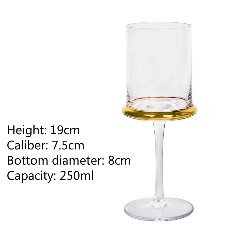 Элегантный стеклянный подсвечник с позолоченным хрустальным стеклом бокал для