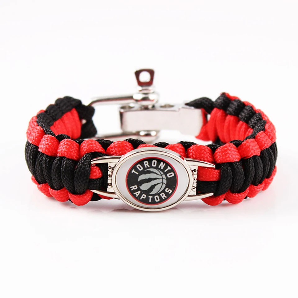 Вязаный браслет для баскетбола, Модный Цветной веревочный плетеный браслет знаменитой баскетбольной команды, очаровательный мужской браслет, мужские ювелирные изделия