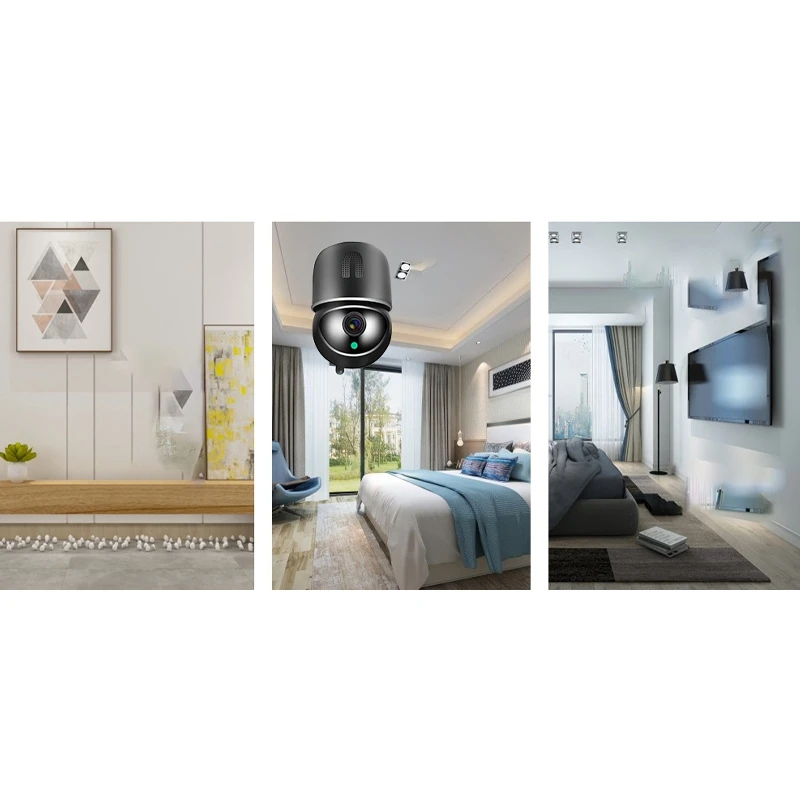

Indoor Camera 1080P Wireless HD Baby Care Camera with Motion Detection, PTZ Rotation, Intelligent Night Vision