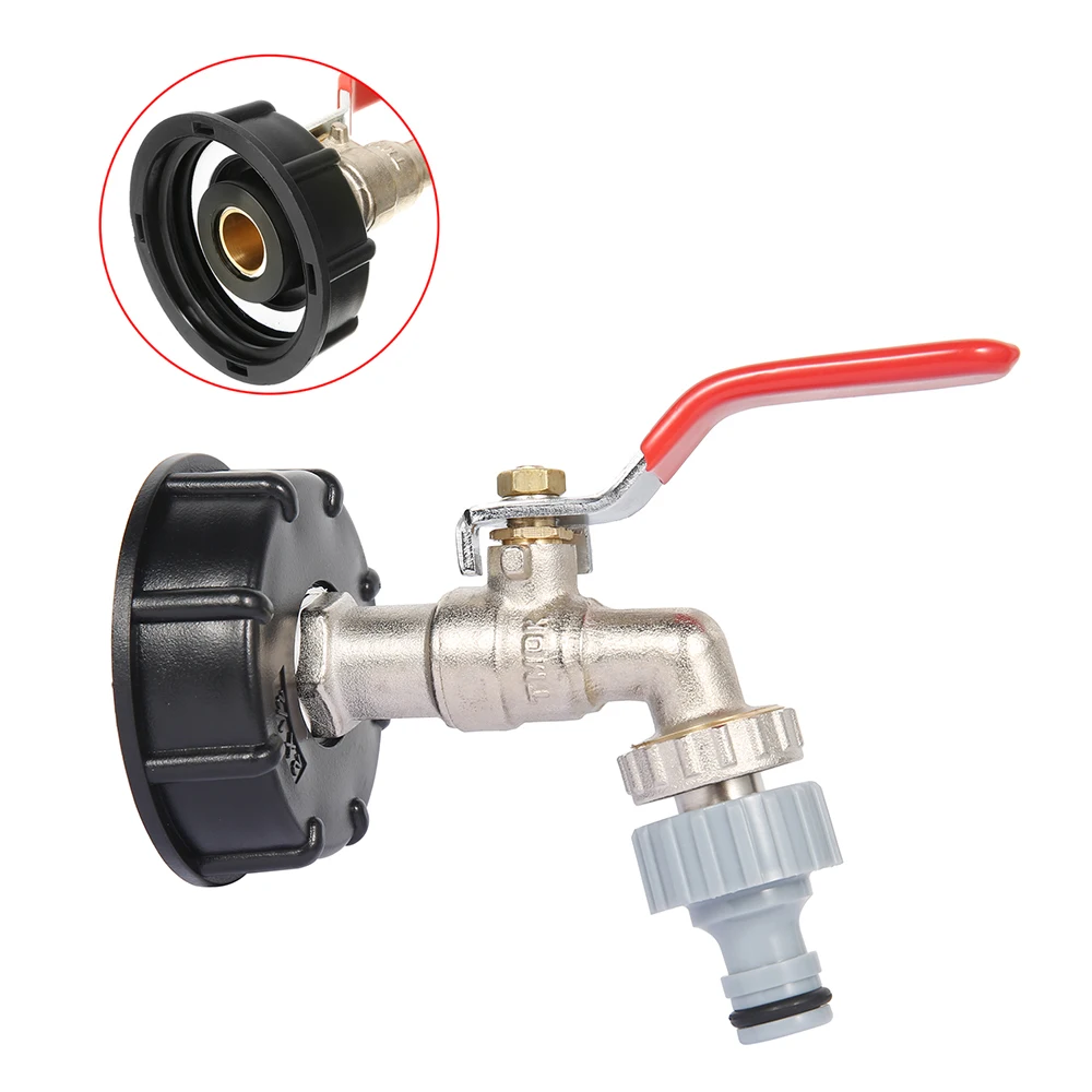 Переходник для резервуара IBC с шаровым отверстием на латунный сменный клапан