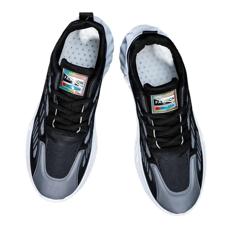 

2021 New Spring Men's Shoes Fashion Students Casual Trendy Shoes Flying Woven Comfortable Mens Sports Shoes Outdoor Sneakers Man