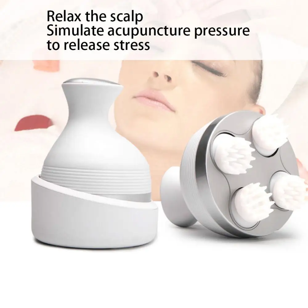 

USB Электрический массажер для кожи головы снимает боль и усталость, предотвращает выпадение волос, водонепроницаемый массажер для головы, Б...