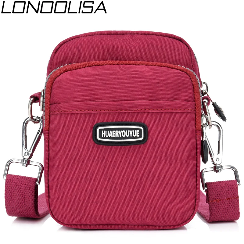 

New Women Waterproof Nylon Shoulder Bag Mini Portable Crossbody Bags For Women Multifunction Ladies Mobile Phone Bag Waist pack