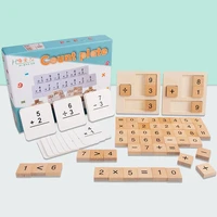 arithmetic montessori educational wooden toys kids 2 4 6 10 year old teen children games boy girl wood math learning card number