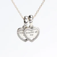 amas heart shaped pendant s925 sterling silver new friendship heart pendant