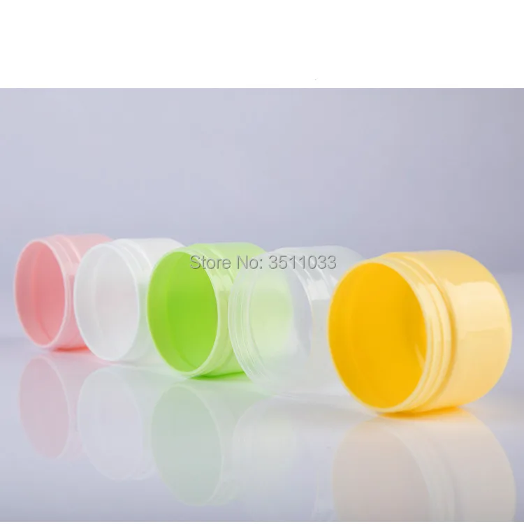 50 мл 100 пластиковая круглая пустая многоразовая Косметическая банка для крема