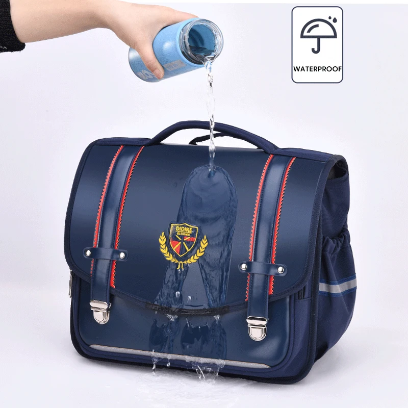 2021 Fashion Childrens Schoolbag Quality Leather Kids Backpack 2 Sizes Large Capacity Boys Backpacks Back to School Bag