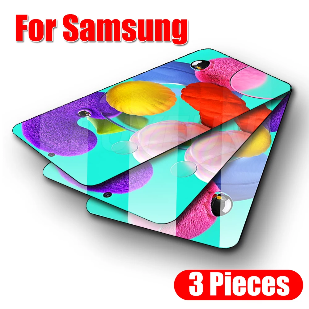 3 шт закаленное стекло для Samsung A51 A 51 Защита экрана Galaxy A71 Samsang M11 M21 M31 стеклянная