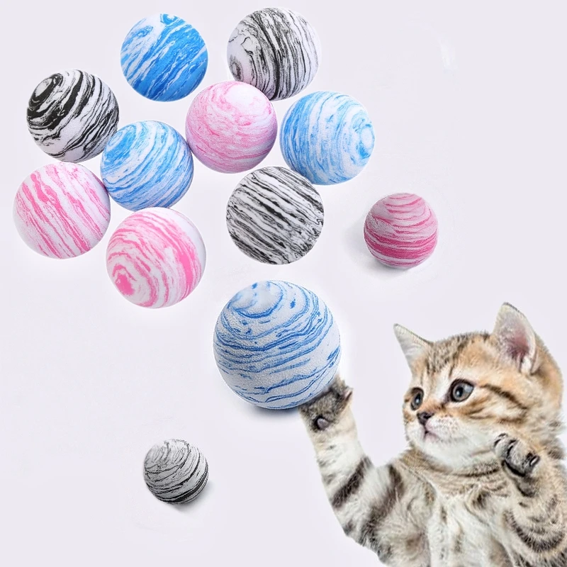

5/1PCS Cat Toy Star Ball EVA Material Light Foam Ball Throwing Toy Funny Interactive Plush Toy Stick Feather Wand Supplies