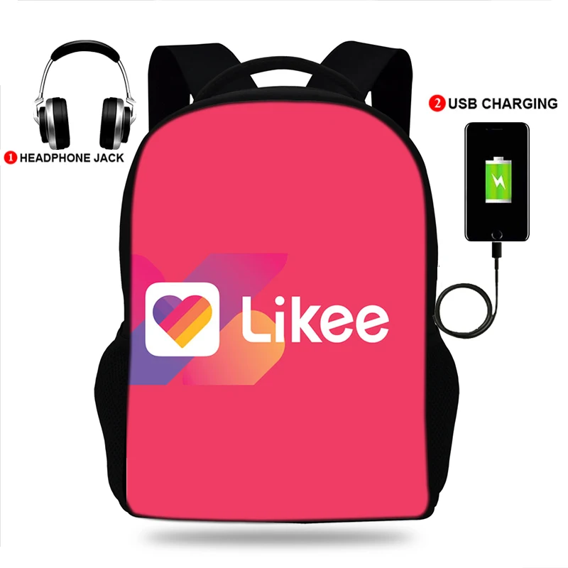 Женские школьные сумки для студентов с usb-зарядкой модные рюкзаки mochila Likee в