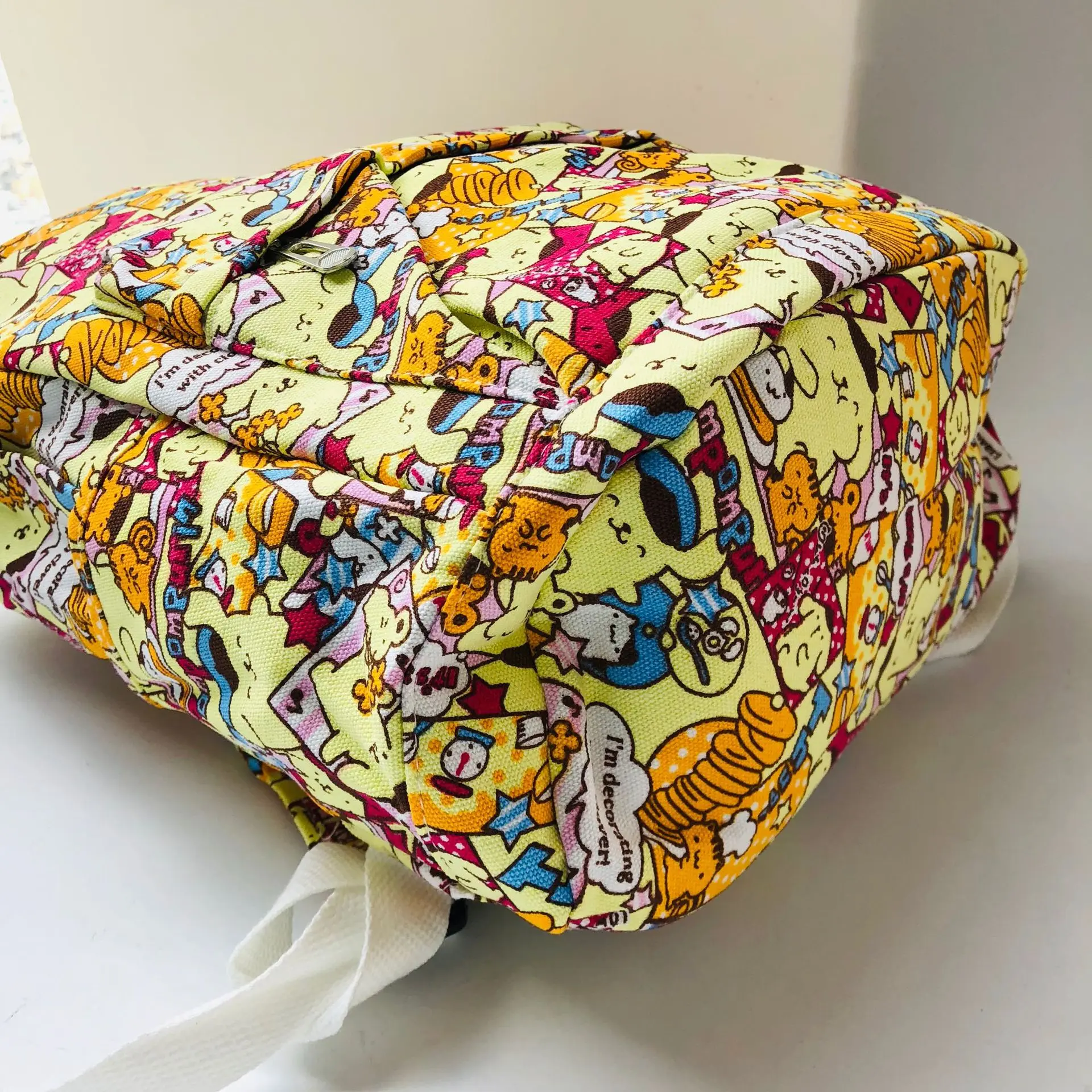 15*29*40 см 450 Марка pom-Pom Purin тапочки в виде персонажа аниме холщовый рюкзак дорожный плюшевая сумка в виде котенка