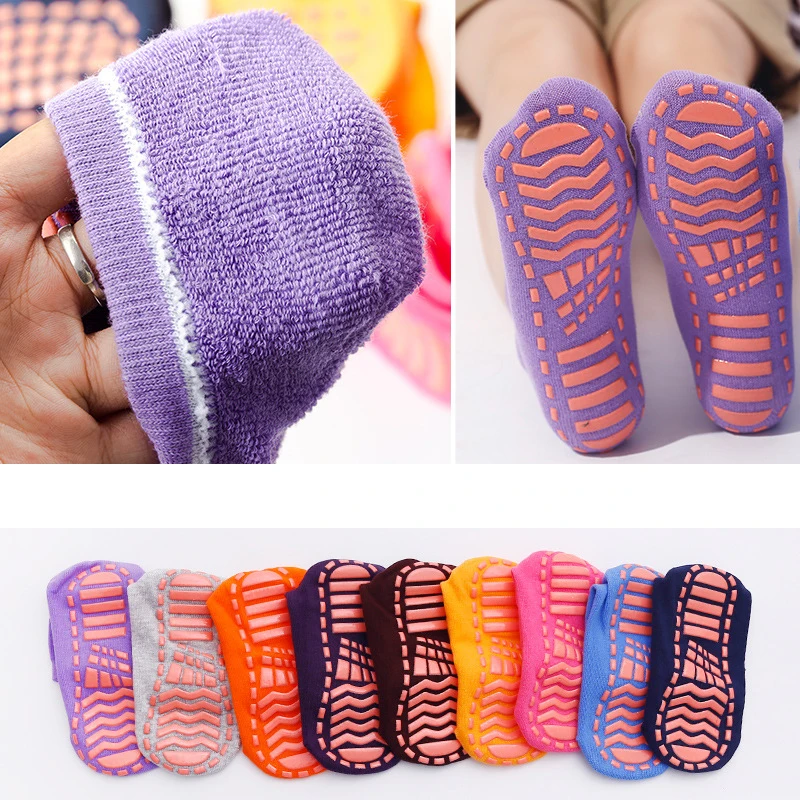 Купи Baby Children Socks Cotton Anti Skid Socks Comfortable Wear Dispensing Non-slip Sports Socks Yoga Socks Foot Massage 1-12years за 83 рублей в магазине AliExpress