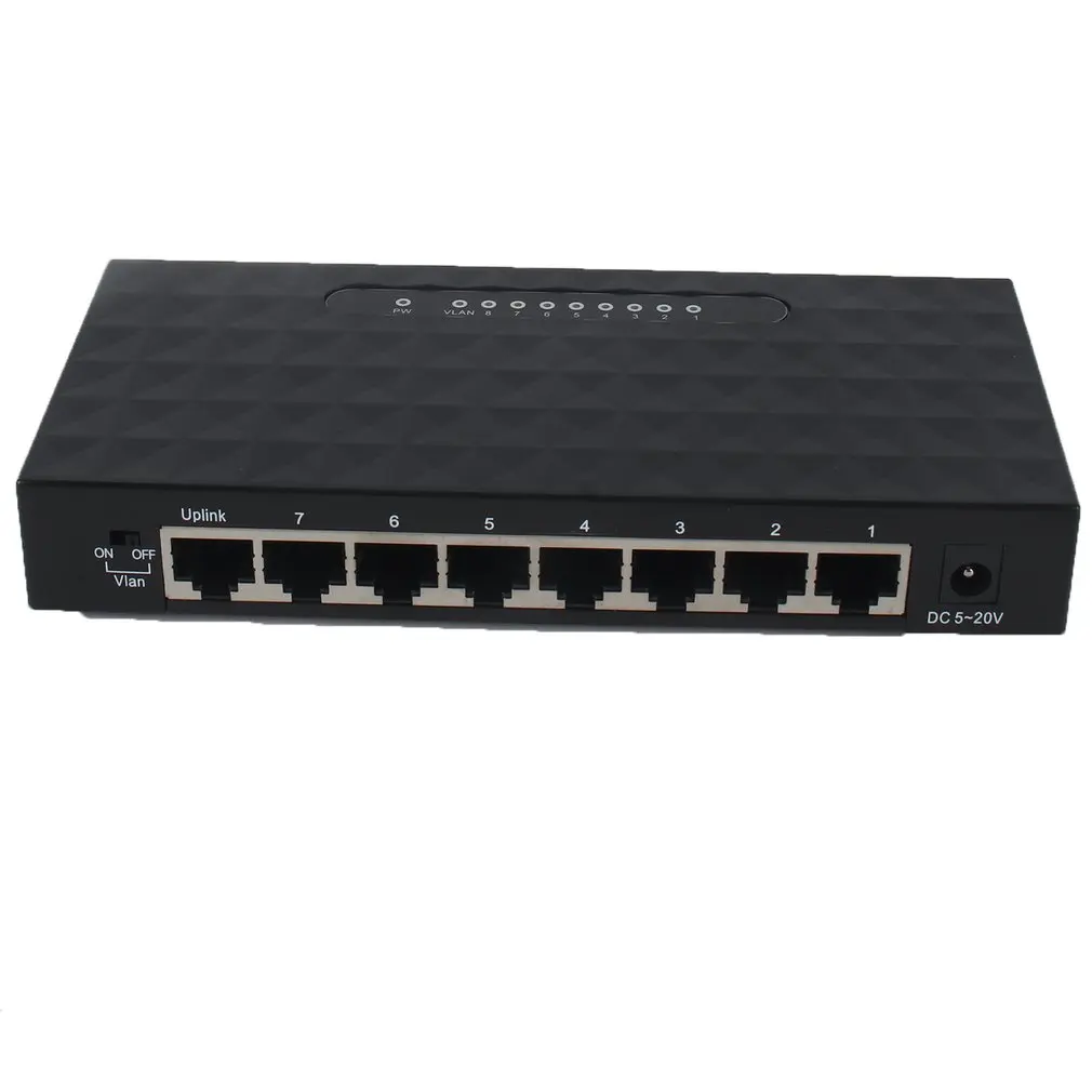 8 Порты Fast Ethernet RJ45 10/100 Мбит сетевой коммутатор хаб настольное ноутбук Портативный