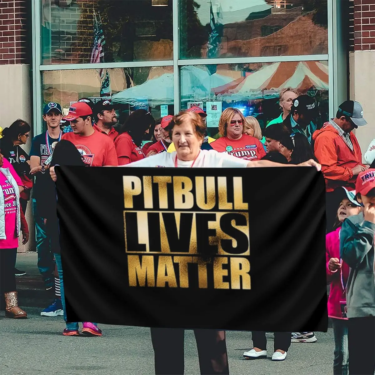 Золотой логотип Pitbull Lives самая низкая цена различные уличные скидки милый любой