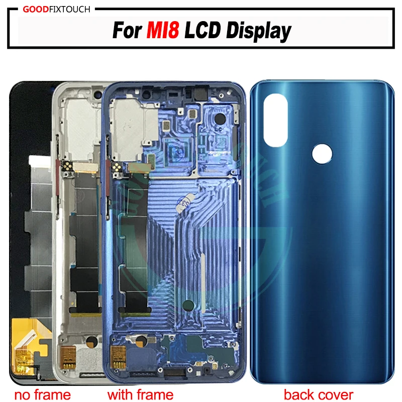 100% ТЕСТ ОК для XIAOMI Mi8 ЖК-дисплей + сенсорный экран дигитайзер панель сборка Замена