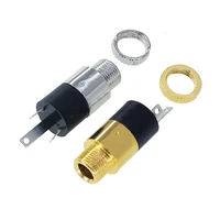 3 5mm stereo female headphone audio video jack socket plug cylindrical socket jack with screw 3 5mm two channel connector