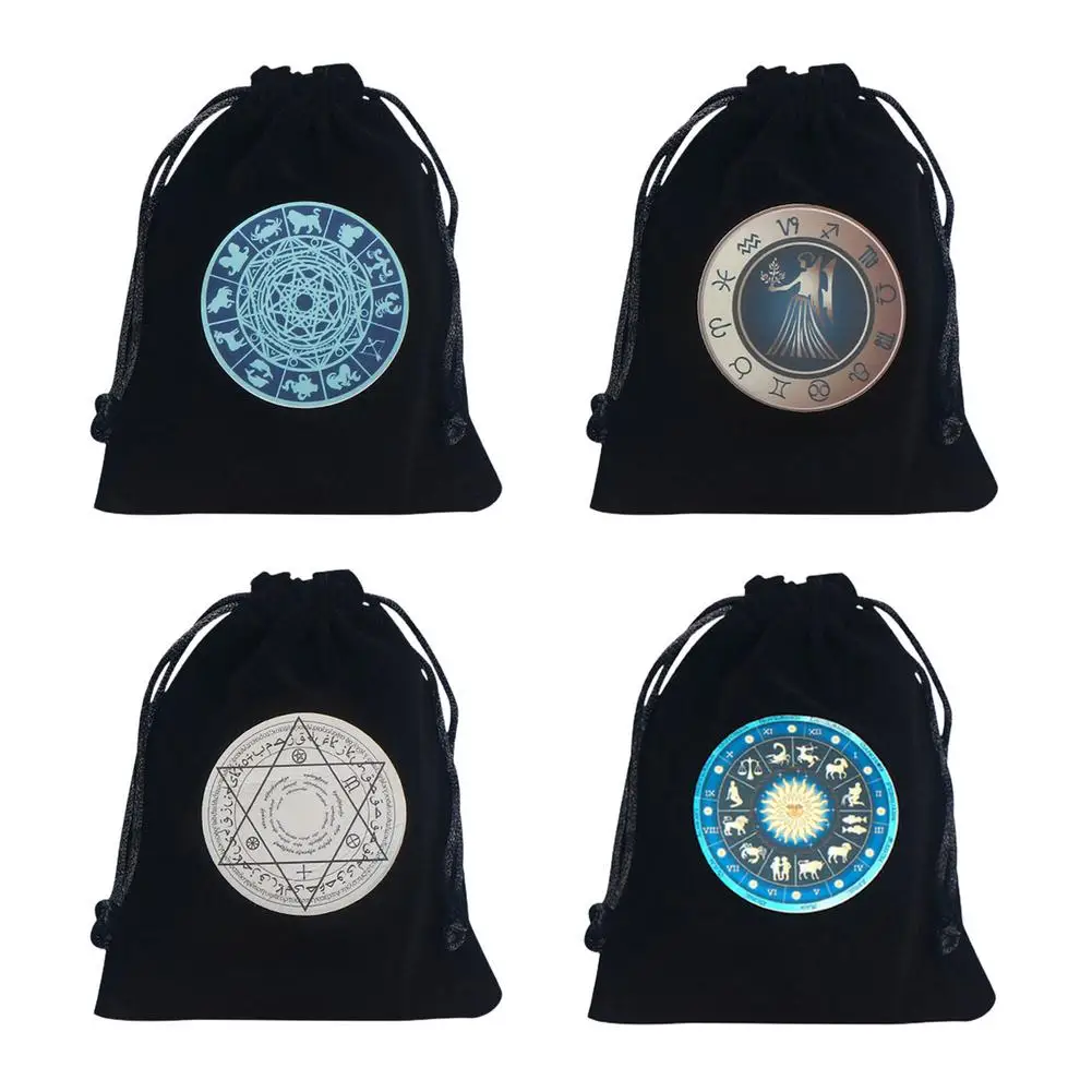 Juego de mesa de cartas de Tarot para fiesta, bolsa de almacenamiento de cartas de juego, suministros de brujer&iacute;a, bolsos para juegos de mesa-1