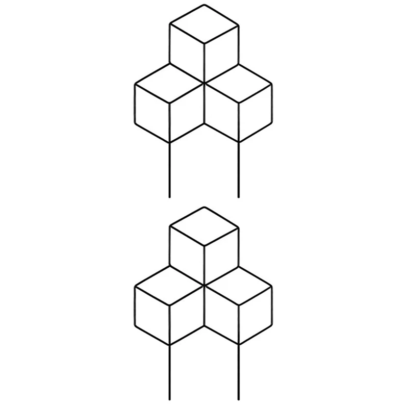 

Metal Garden Trellis Frame Black Coating Plant Trellis Frame Suitable for Indoor and Outdoor Climbing Plant Pots