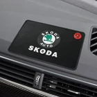 12 шт. автомобильный нескользящий коврик, автомобильная приборная панель, нескользящий коврик для хранения из ПВХ для Skoda Octavia a 5 a 7 2 Fabia Rapid Yeti, автомобильные аксессуары