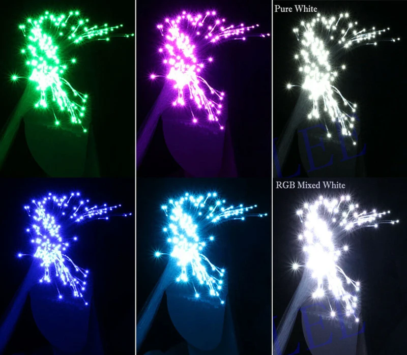 16 Вт RGB светодиодный волоконно оптический потолочный светильник для крыши