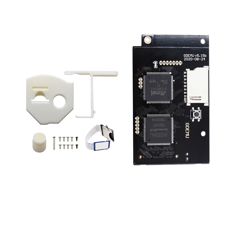 

DC V5.15B GDEMU Optical Drive Simulation Board for SEGA DC Game Console and White 3D Print Mount Kit