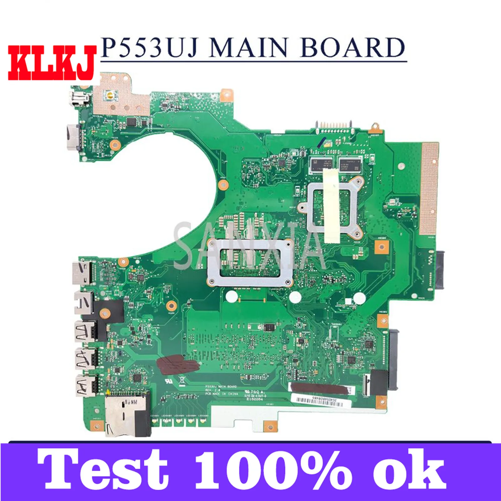 

KLKJ P553UJ Laptop Motherboard For ASUS P553UJ P553U PRO553UJ PRO553U Original Mainboard I5-6200U GT920M-2GB