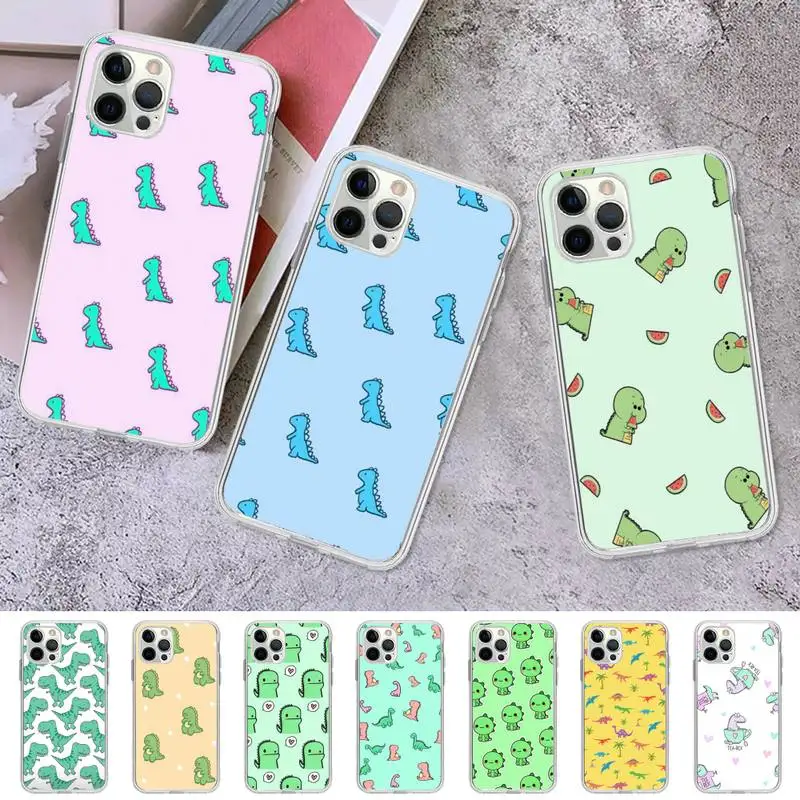 

Cute dinosaur Phone Case for iPhone 11 12 13 mini pro XS MAX 8 7 6 6S Plus X 5S SE 2020 XR case