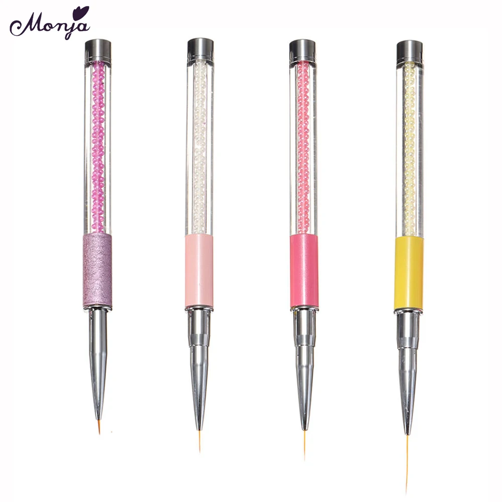 

Nail Art Tool 5mm 8mm 10mm 20mm Nail Art Liner Brushes Acrylic Beads Handle Painting Flower Drawing Line Pen