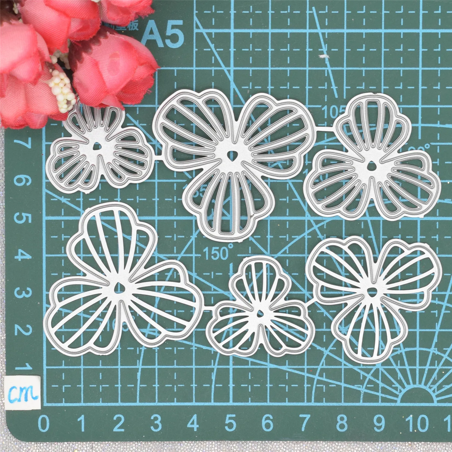 Flowers Cutting Dies: Petal Metal Stencil for DIY Scrapbooking, Card Background, Craft Paper, Embossing Dies image 2