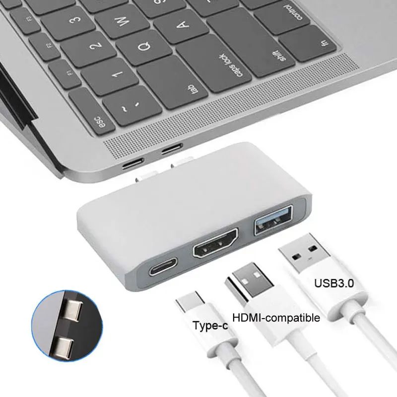 

USB3.1 Type TO HDMI+USB3.0 three-in-one PD power supply for S8S9 MacBook Air