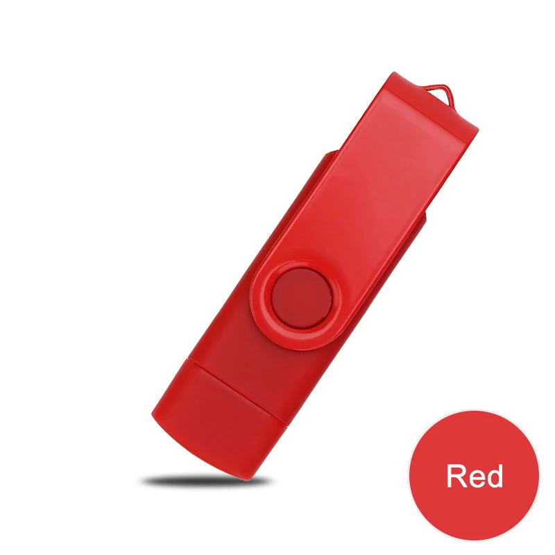 3 в 1 Lightning 128 Гб 64 Гб Флешка для iPhone флэш-накопитель OTG Micro USB палка 32 ГБ 16 ГБ 4 ГБ 8 ГБ 256 ГБ флеш-накопитель для телефона ПК - Цвет: Red