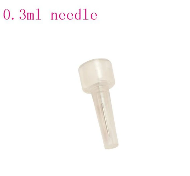1pcs 0.3ml needle Гиалуроновый шприц гиалуроновая игла ампульная головка для гиалуроновой ручки Гиалуроновый пистолет высокого давления удаление морщин водная игла - Цвет: 1pcs 0.3ml needle