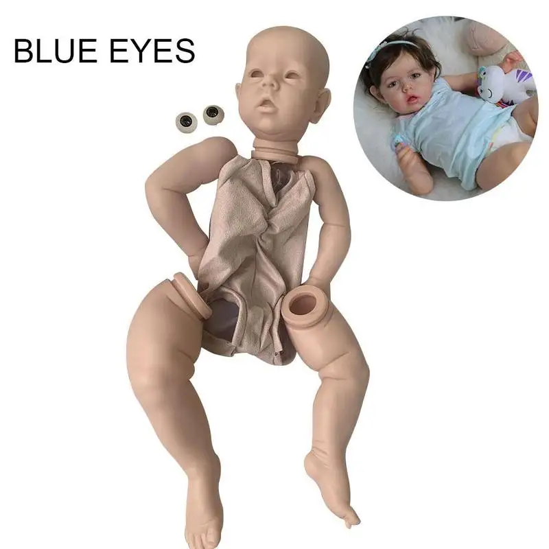 

22 Inches Reborn Baby Doll Kit Diy Silicone Body Parts Doll Simulation G0I2
