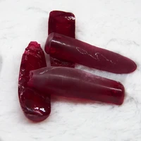 0 2kg bag laboratory corundum material loose gemstone uncut red ruby 5 rough